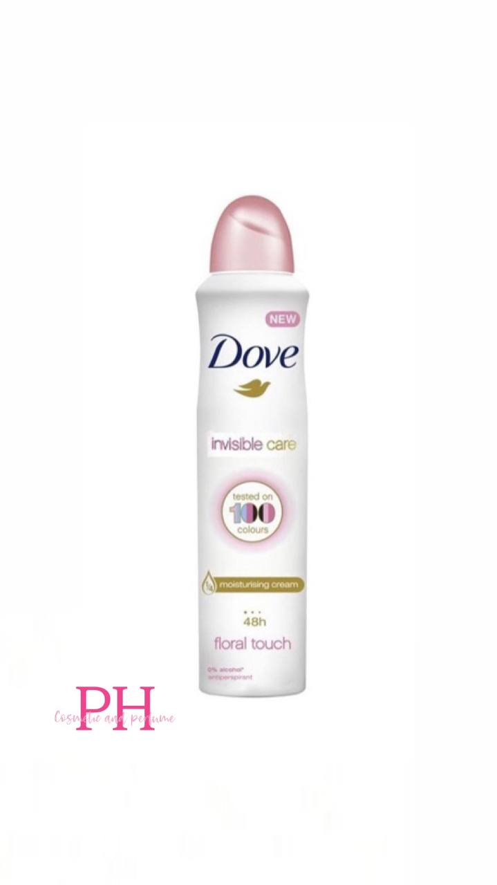 اسپری ضد تعریق بدن داو Dove تست شده روی 100 رنگ لباس(صورتی)