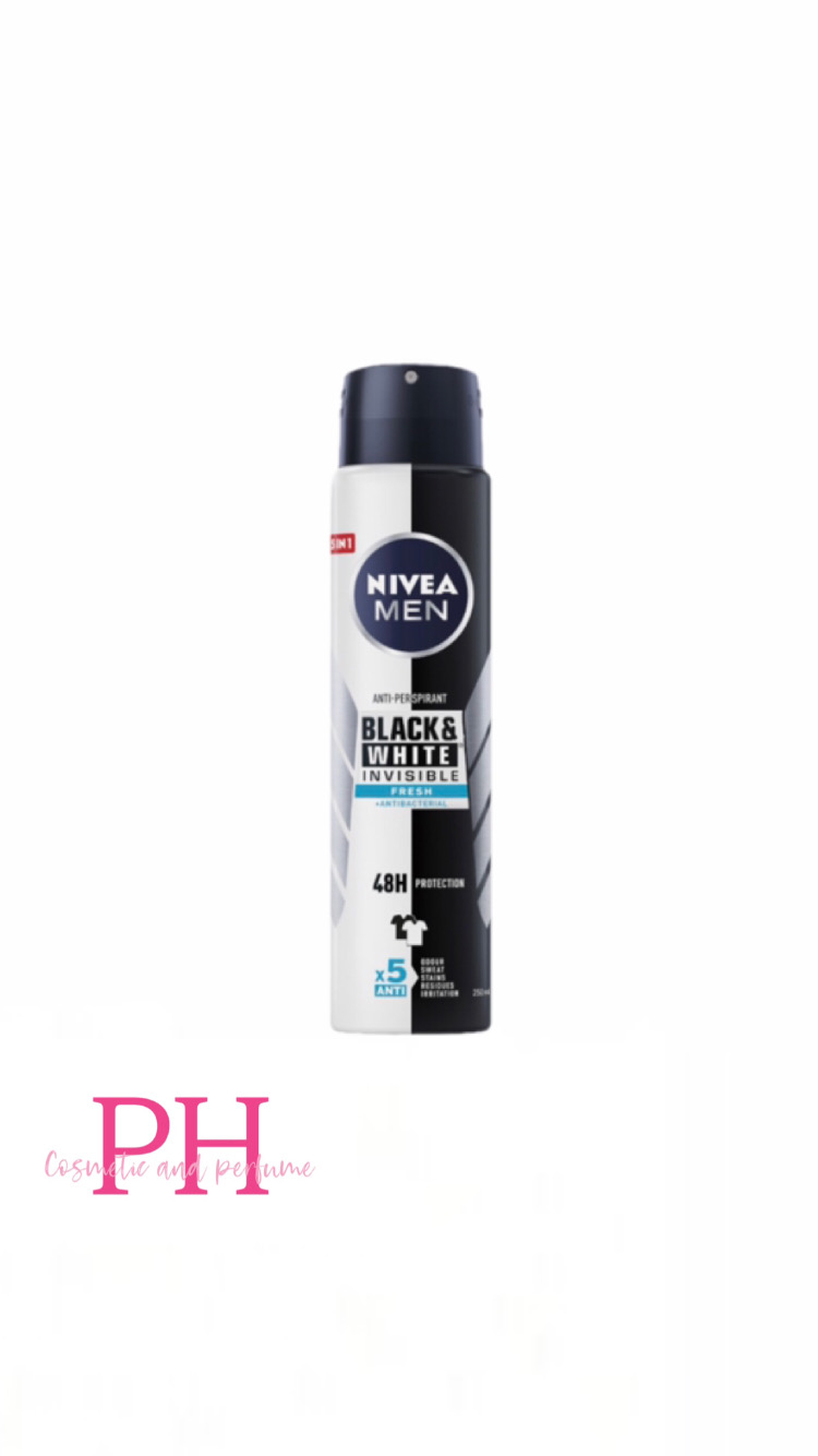 اسپری ضد تعریق بدن نیوا nivea مدل  Black & White Fresh  مردانه