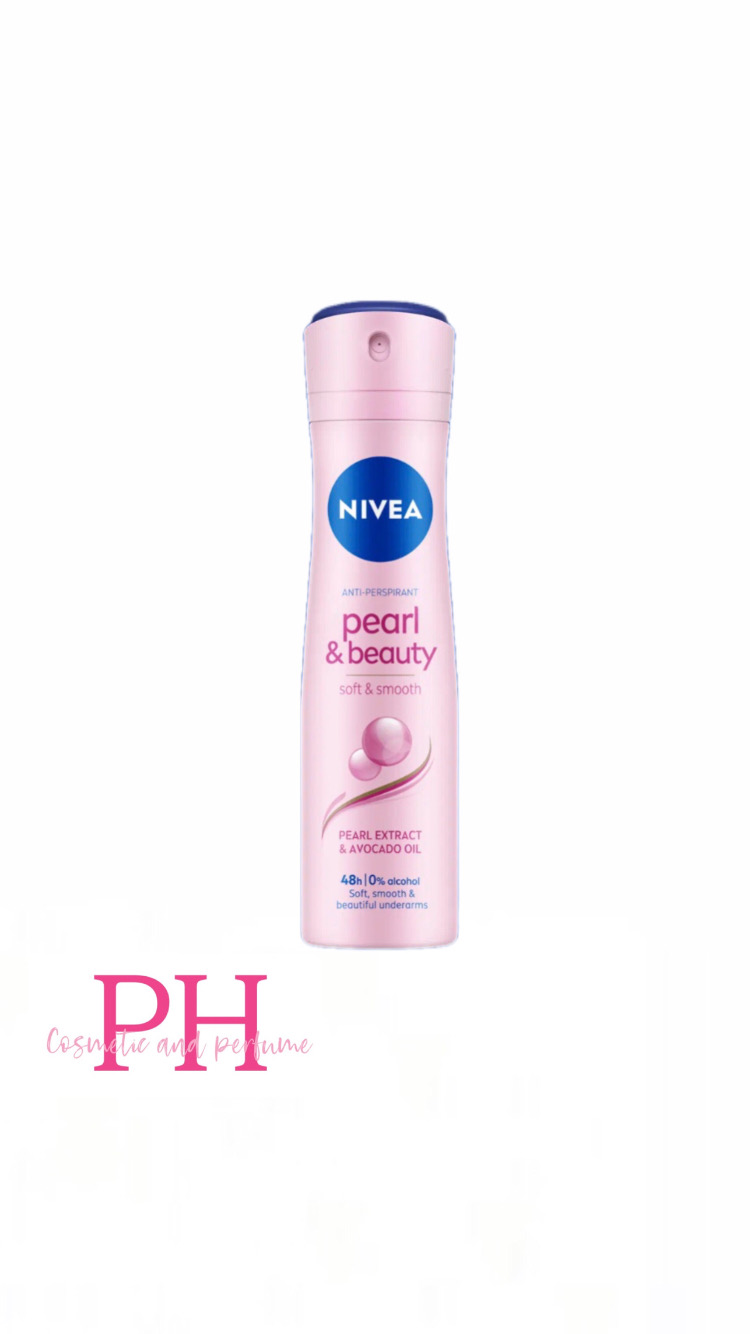 اسپری ضد تعریق بدن نیوا Nivea مدل Pearl&Beauty رنگ صورتی زنانه