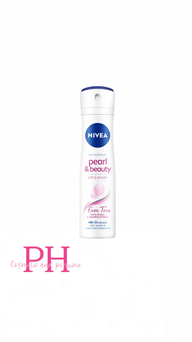 اسپری ضد تعریق بدن نیوا Nivea مدل Pearl&Beauty رنگ سفید زنانه