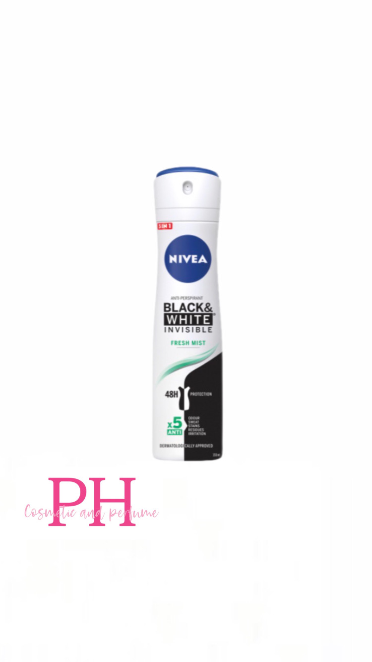 اسپری ضد تعریق بدن نیوا Nivea مدل Black&white Fresh Mist رنگ سبز زنانه