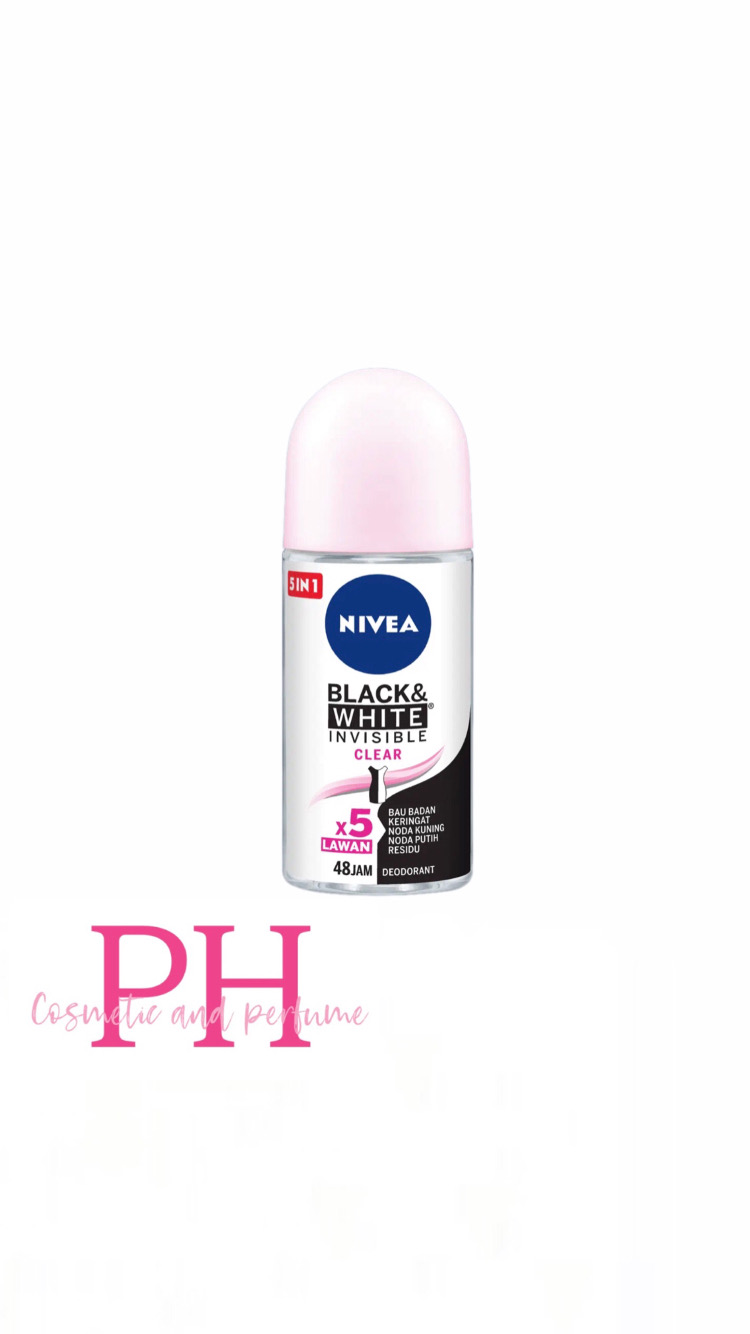 مام رول ضد تعریق نیوا Nivea مدل Black&White Clear زنانه