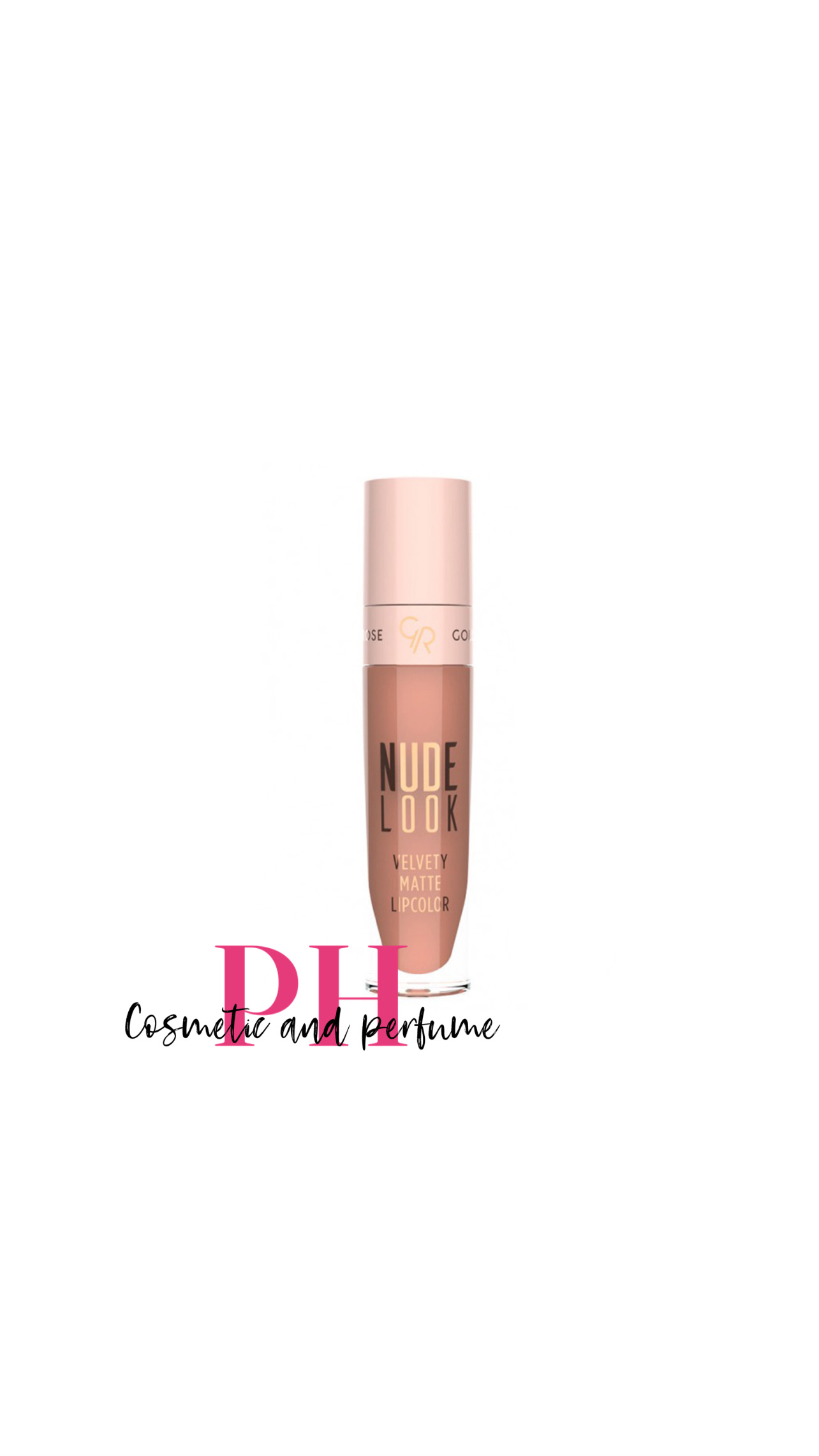 رژلب مایع مات نود لوک گلدن رز مدل  Golden rose nude look lip stick Velvety matte