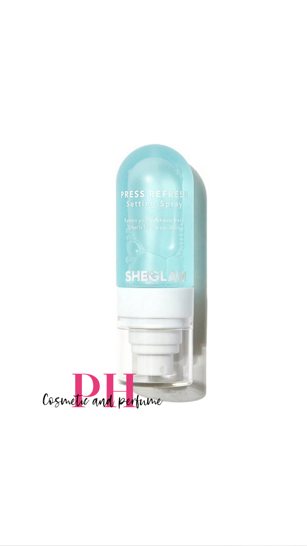 اسپری فیکس آبی شیگلم مدل Sheglam PRESS REFRESH SETTING SPRAY