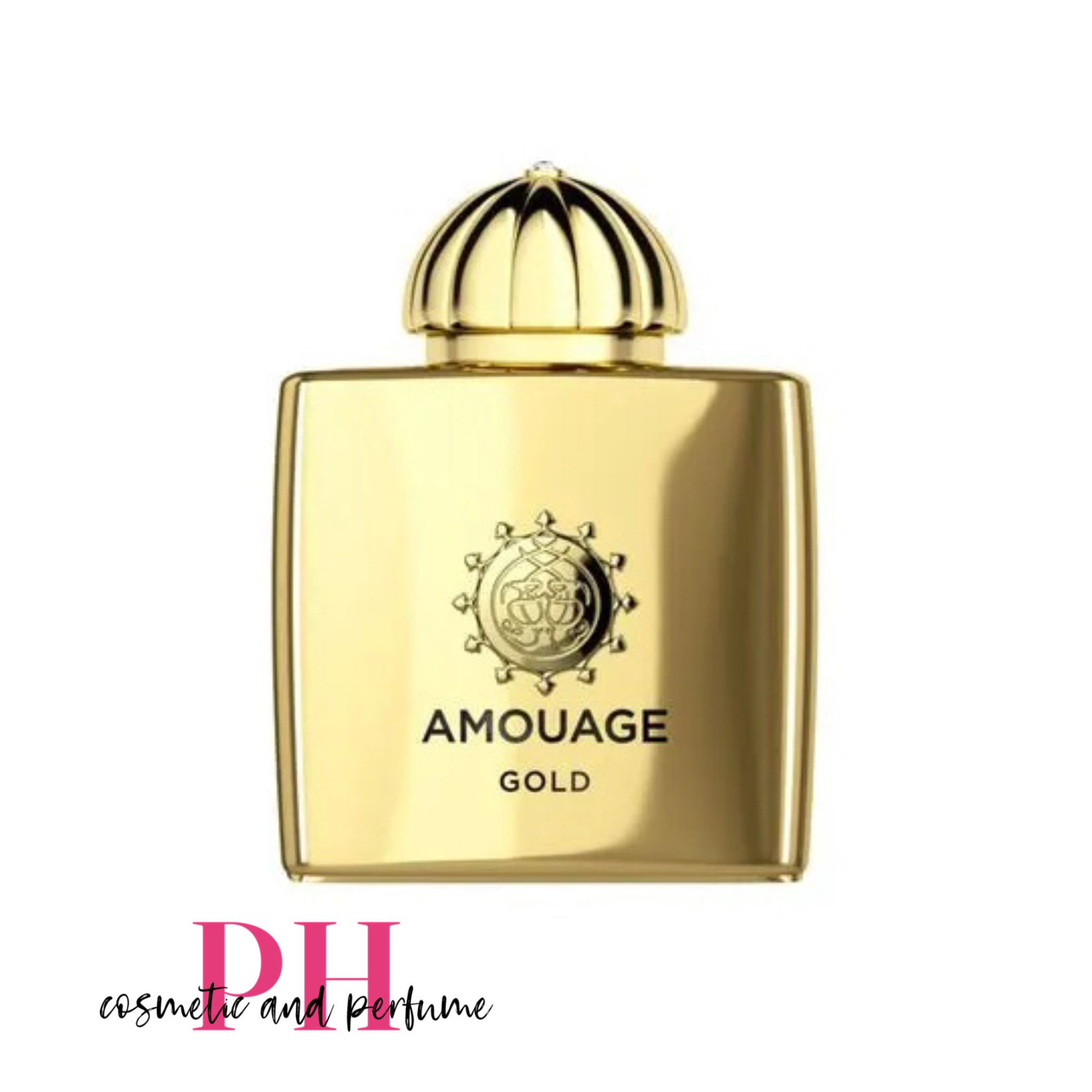 ادکلن عطر تستر دکانت دستریز آمواج گلد طلایی هاردباکس amouage gold tester