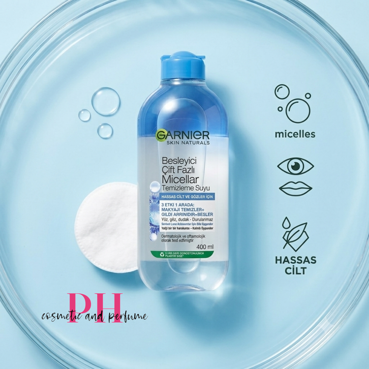میسلار واتر پاک کننده آرایش دوفاز آبی گارنیر Garnier Micellar Express 2-in-1 Eye