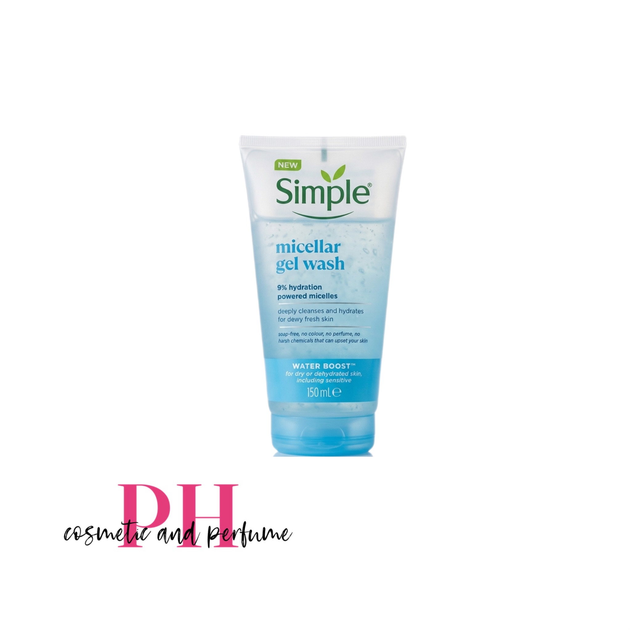 فیس واش آبی سیمپل ژل شستشوی سیمپا آبرسان ژل شستشوی صورت واتربوست سیمپل simple face wash