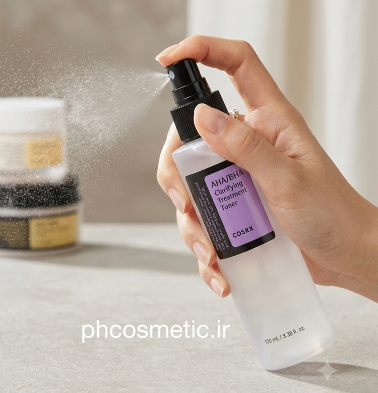 تونر اسپری درمان کننده شفاف کننده کوزارکس COSRX AHA/BHA Clarifying Treatment Toner
