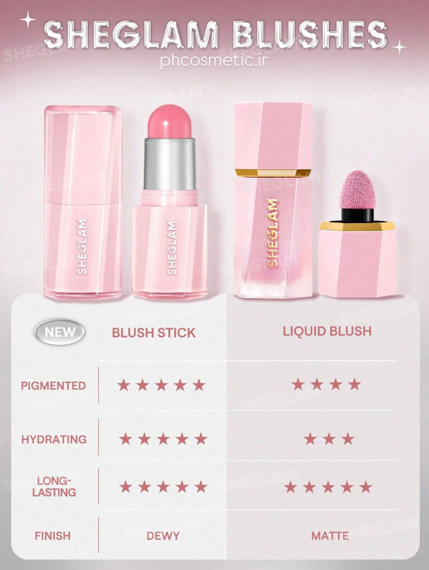 رژگونه کره ای شیگلم Sheglam buttery bliss blush