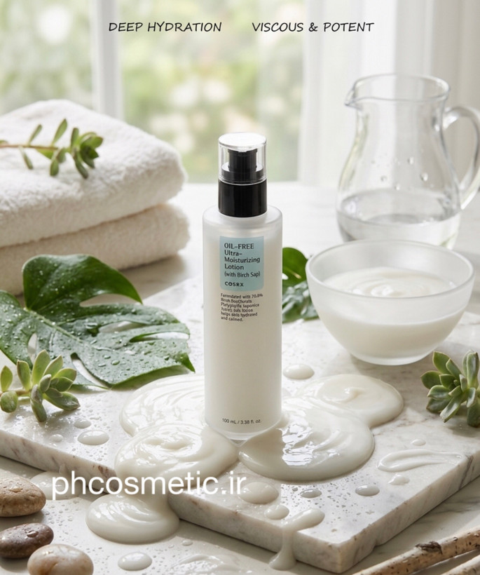 لوسیون آبرسان بدون چربی کوزارکس COSRX Oil-Free Ultra-Moisturizing Lotion