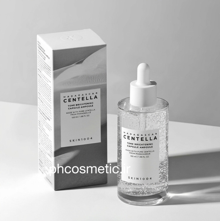 آمپول کپسولی آبرسان ضدلک روشنکننده سنتلا اسکین ۱۰۰۴ SKIN1004 Madagascar Centella Tone Brightening Capsule Ampoule