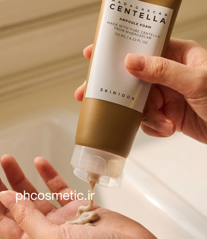 فیس واش فوم شستشوی آمپول چندکاره سنتلا اسکین ۱۰۰۴ ۱۰۰۴SKIN1004 Madagascar Centella Ampoule Foam