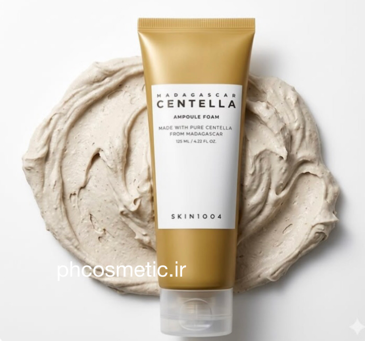 فیس واش فوم شستشوی آمپول چندکاره سنتلا اسکین ۱۰۰۴ ۱۰۰۴SKIN1004 Madagascar Centella Ampoule Foam