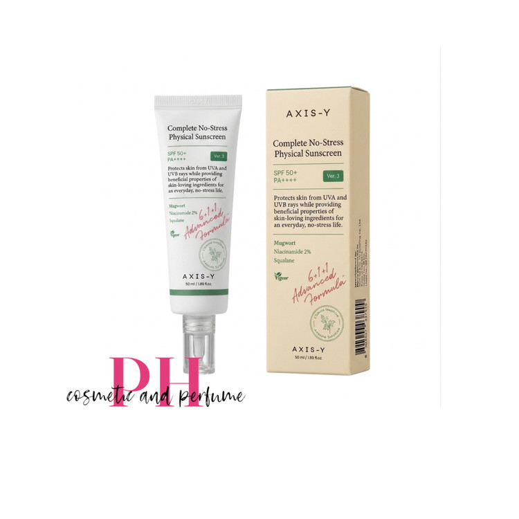 کرم ضد آفتاب فیزیکال ضد استرس اکسیس وای AXIS-Y Complete No-Stress Physical Sunscreen SPF50+ PA++++
